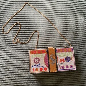 Colorful money jeweled purse